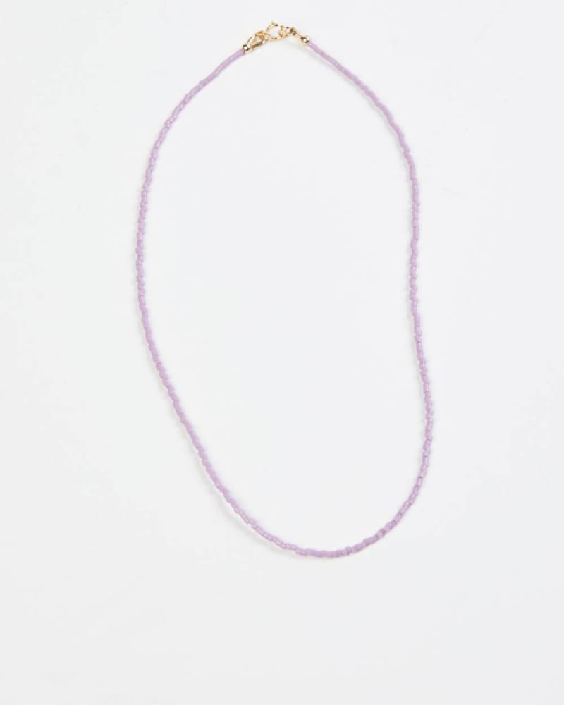 Front of a size O/S Paisley Necklace in Lavender in Lavender by VERMEER STUDIO. | dia_product_style_image_id:330894